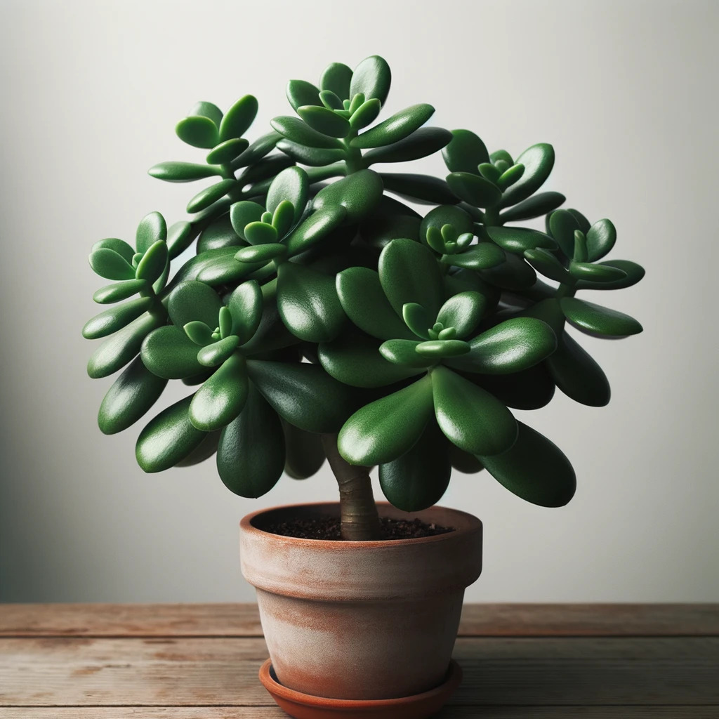 My crassula ovata in a pot