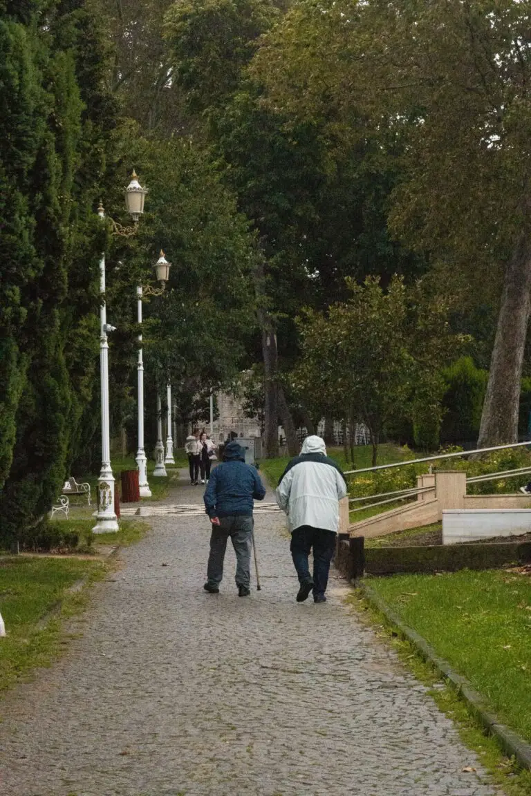 Is Crassula poisonous to humans, people walking on sidewalk in park