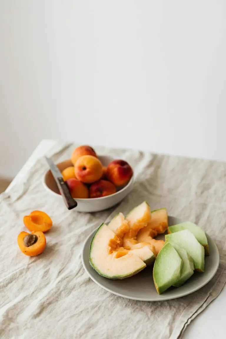 Are sedums edible - Still life of delicious healthy assorted melons on plate