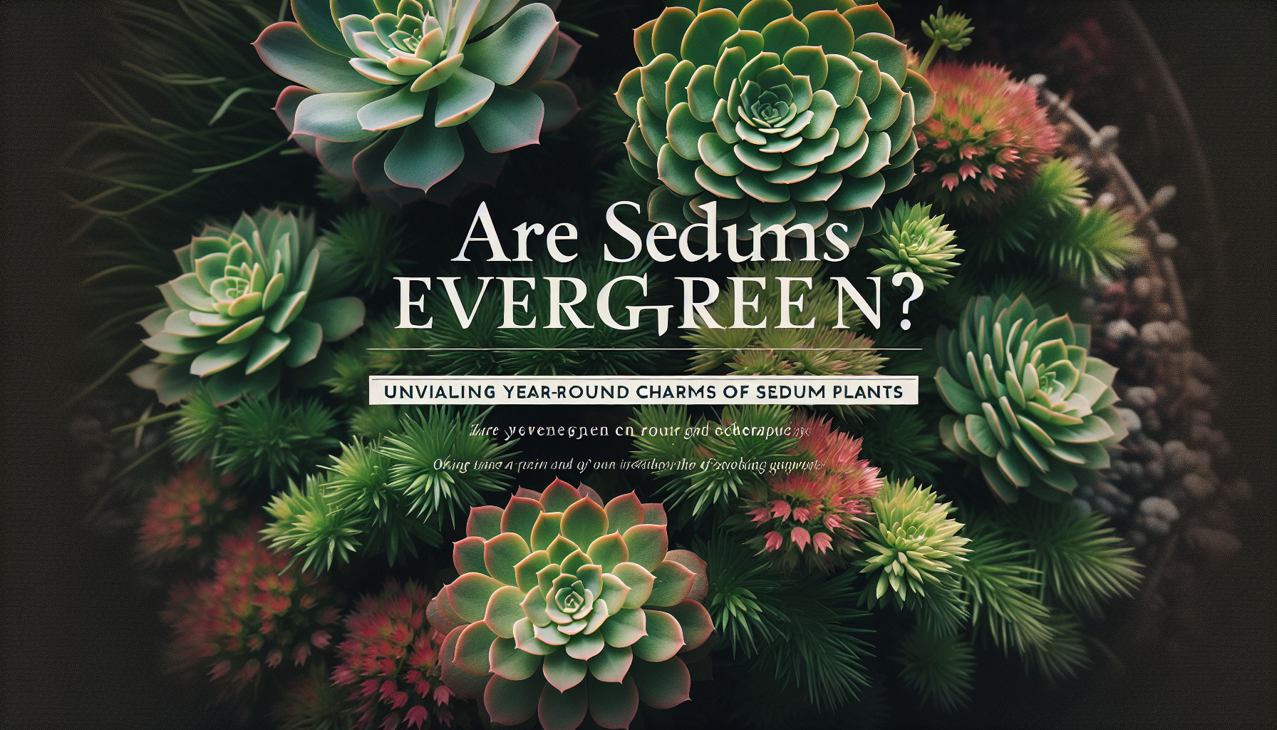 Are Sedums Evergreen? Unveiling YearRound Charms of Sedum Plants